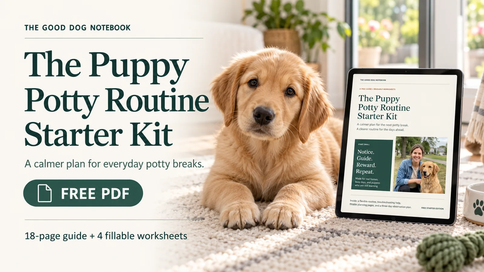 The Puppy Potty Routine Starter Kit cover